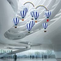2022 nouveau design centre commercial plafond suspendu ballon à air chaud décoration commerciale de noël