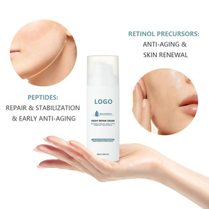 Crème de nuit réparatrice au peptide et au rétinol OEM : Renforce la barrière cutanée, réduit les <span class=keywords><strong>rides</strong></span> et procure une hydratation intense - Product Image 2