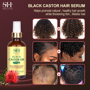 Marque privée vente en gros Ensemble de soins capillaires à l'huile de ricin Produits pour <span class=keywords><strong>cheveux</strong></span> bouclés pour femmes noires Huile de ricin pour la croissance des <span class=keywords><strong>cheveux</strong></span> - Product Image 3