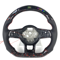 Volant sport en fibre de carbone personnalisé adapté aux Volkswagen Golf MK7 MK6 MK5 7.5 GTI GTS GTD GTE R Passat CC R-Line