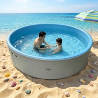 Piscine gonflable en PVC Drop Stitch pliable, facile à ranger, épaisseur 15 cm, certifiée CE, pour usage domestique