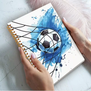 Carnets <span class=keywords><strong>de</strong></span> notes personnalisés avec logo, reliure spirale, pour entraînement, <span class=keywords><strong>Coupe</strong></span> <span class=keywords><strong>de</strong></span> football 2026, couverture en papier, journal à double spirale Wire-o - Product Image 3