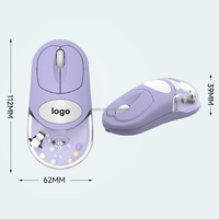 Souris aquatique sans fil 2,4 G pour PC, souris liquide personnalisée, souris d'ordinateur sans fil rechargeable, souris aquatique