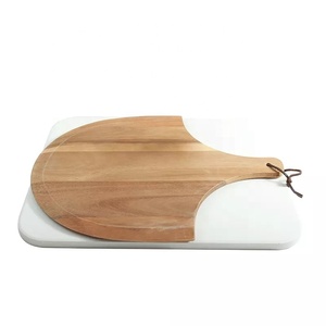 <span class=keywords><strong>Pala</strong></span> para Pizza de Madera de Caucho, <span class=keywords><strong>Pala</strong></span> para Pizza con Mango, <span class=keywords><strong>Pala</strong></span> para Pizza Segura para Alimentos, para Hornear Pizza Casera - Product Image 4