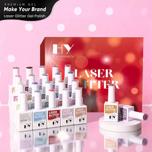Smalto Gel Hanyi TPO Free 15ml, 36 Colori, Effetto Riflettente Flashlight, Formula Senza HEMA, Personalizzabile OEM, Glitter Laser Fai-da-Te LED UV - Product Image 1