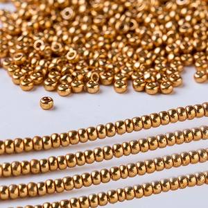 <span class=keywords><strong>Miyuki</strong></span> 4203 de oro 4201 plata 11/0 japonés metálico ronda Semilla de perlas 10g por bolsa - Product Image 3