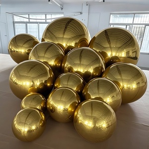Grandes boules brillantes gonflables abordables pour l'extérieur, ballon gonflable en argent avec miroir, boules lisses et brillantes pour la publicité événementielle - Product Image 6