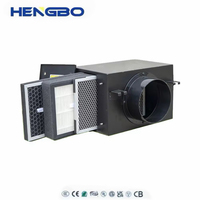 Caja de Purificación de Aire para Sistemas HVAC, Componentes con Filtro HEPA H13 para Purificar el Aire de Entrada, Equipada con Filtro de Carbón Activado Primario