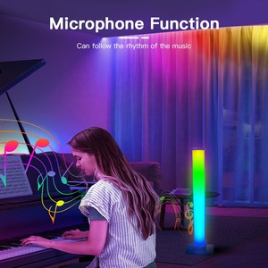 Wled kỹ thuật số RGB LED thanh ánh sáng nhựa + Vỏ nhôm 5V USB ứng dụng điều khiển microphone chức năng thay đổi màu sắc LED thanh ánh sáng - Product Image 5