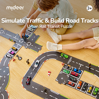 Juego de Pistas de Carreras STEM para Niños, Juguetes Educativos de Construcción, Juego de Construcción de Señales de Tráfico MIDEER