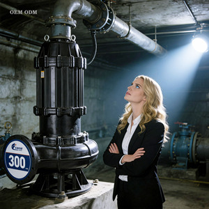 Heavy Duty <b>Submersible</b> Sewage <b>Pump</b> 500mm, Industrial Wastewater Drainage <b>Pump</b> with OEM ODM Service - Product Image 1