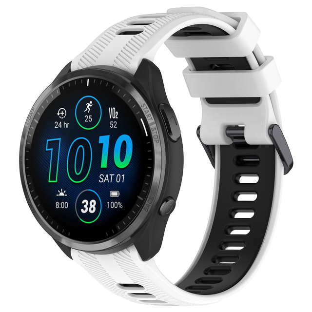 Replacement Silicone Rubber Watch Band for Garmin Forerunner 965 Instinct Watch Strap