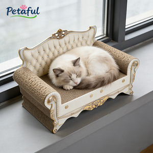 <span class=keywords><strong>ที่</strong></span>ข่วนแมวรูปโซฟาขนาดใหญ่ทันสมัยสำหรับขายส่ง แผ่นข่วนทำจากกระดาษแข็งหนาทนทาน - Product Image 1