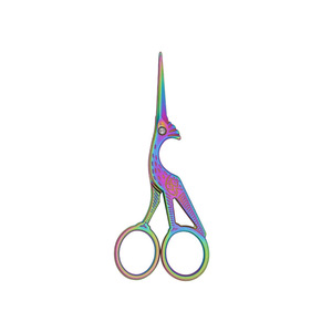 Retro Crane Shaped Scissors Gold Plated Stainless Steel Home Use Paper Cutting Thread Trimming Small Scissors - Product Image 4