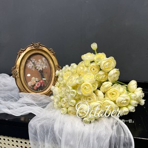 Ramo de Flores Artificiales de Tallo Corto, Mini <span class=keywords><strong>Echeveria</strong></span>, Camelia, Rosa Ciruela, 6 Cabezas, Hecho a Mano, para Decoración de Bodas y Hogar - Product Image 3