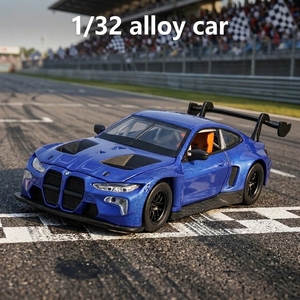 1/32 Scale Diecast Alloy Sports Car Model with Openable Doors Sound Light Effects and Pull Back Action <strong>Toy</strong> - Product Image 1