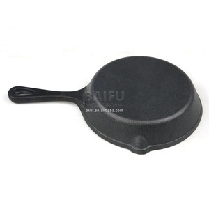 Factory Wholesale Pre-seasoned Cast Iron Skillet Cast Iron Frying <strong>Pan</strong> Risotto <strong>Paella</strong> <strong>Pan</strong> Frying <strong>Pan</strong> Cast Iron Saucepan - Product Image 4