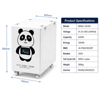 Système de stockage d'énergie solaire domestique 32 kWh 51,2 V 628 Ah LiFePO4 avec BMS JK et protocole Pylontech, stock UE, garantie de 5 ans sur les cellules