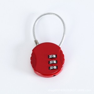 Steel Wire Rope Combination <b>Lock</b> 43mm Zinc Alloy Mechanical Padlock For Backpack <b>Suitcase</b> Luggage Locker Door Cabinet Toolbox - Product Image 4