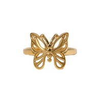 Eleganter Schmetterling Offener Ring, Süß und Vielseitig, Einzigartig, Rostfreier Stahl, Nicht Verblassend, für Damen