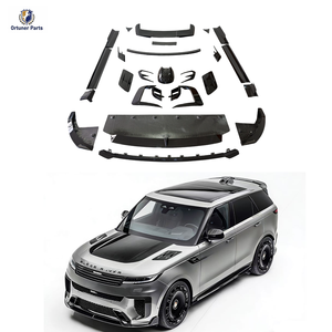 Kit carrosserie en fibre de carbone de style MSY pour le nouveau Land Rover Range Rover Sport SV <span class=keywords><strong>SVR</strong></span> 2024, mise à niveau vers les kits carrosserie de style M, lèvre de pare-chocs - Product Image 1