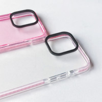 Coque de téléphone personnalisée avec logo d'appareil photo, transparente en TPE, anti-chute, vente en gros, pour iPhone 17 16 15 14 13 Pro Max