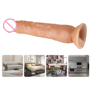 Delove Adult Sex Toys Masturbateur PVC réaliste avec d'énormes godes Pénis lesbiens souples Grande taille Outils de masturbation pour femme Femme - Product Image 4