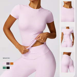Nouvel <span class=keywords><strong>ensemble</strong></span> de sport <span class=keywords><strong>pour</strong></span> <span class=keywords><strong>femme</strong></span>, haute élasticité, séchage rapide, avec fermeture éclair, idéal <span class=keywords><strong>pour</strong></span> la gym, le fitness, la course en extérieur et le yoga - Product Image 1