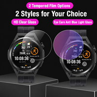 Pelindung Layar Kaca Tempered Anti Spy Anti Blue Light 9H HD Jernih Kompatibel dengan Huawei Watch GT Runner 2 Grosir