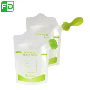 Latest Design 180ml Dishwasher Freezer Safe Baby Food Stand Up Spout Pouch With Zipper