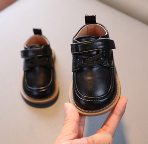 รองเท้าเด็กหัดเดิน หนังแท้ พื้นนุ่ม สีพื้น สำหรับเด็กผู้ชายและเด็กผู้หญิง รุ่นสปริง นิว เบบี้ คิดส์  แบบลำลอง - Product Image 3