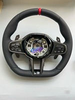 Volant en fibre de carbone Alcantara personnalisé pour Toyota GR Supra DB A80 A90, accessoires auto populaires 2020-2025