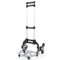 Chariot pliable en Aluminium à 6 roues, robuste, escalade des escaliers, porte-bagages, chariot à main, camion à provisions, chariot