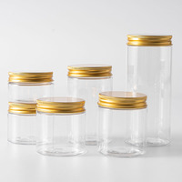 Pot et Conteneur Alimentaire en Plastique Transparent 8oz 250ml 300ml, Pot à Crème PET pour Emballage Cosmétique