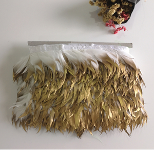 Прямая Продажа с фабрики 10 метров Перья Кружева страусиные перья отделка бахромой - Product Image 1