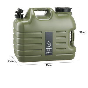 야외 캠핑 물 저장 버킷 순수 미네랄 스프링 음용수용 수도꼭지 포함 휴대용 사각 음용수 탱크 - Product Image 5