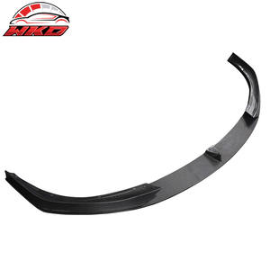 Pour Tesla Model S 2021-2025 V Style Noir Brillant Fibre de Carbone CF Lèvre de Pare-chocs Avant 3PC Kit Carrosserie de Haute Qualité - Product Image 2