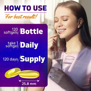 HIGH QUALITY COD <b>LIVER</b> Oil & Vitamins Softgel Supports Heart & Brain & Bone & Teeth & Eye Health & Immune boost - Product Image 3