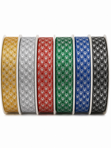 5# 7/8 Inch Wholesale Colorful Brushed Glitter <b>Ribbon</b> with Smooth Matte Back for Gift Wrapping and DIY Crafts - Product Image 5