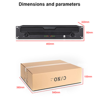 Amplificateur de puissance GaN PFC 2 canaux Gooermi 1300W 8 Ohm haute efficacité pour bar, club, concert, conférence
