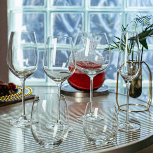 Logo personnalisé <span class=keywords><strong>Bourgogne</strong></span> Gobelet en verre à vin pour banquet <span class=keywords><strong>de</strong></span> fête <span class=keywords><strong>de</strong></span> mariage 8.5 oz 12.8 oz 17 oz 22.3 oz en cristal pour boire - Product Image 1