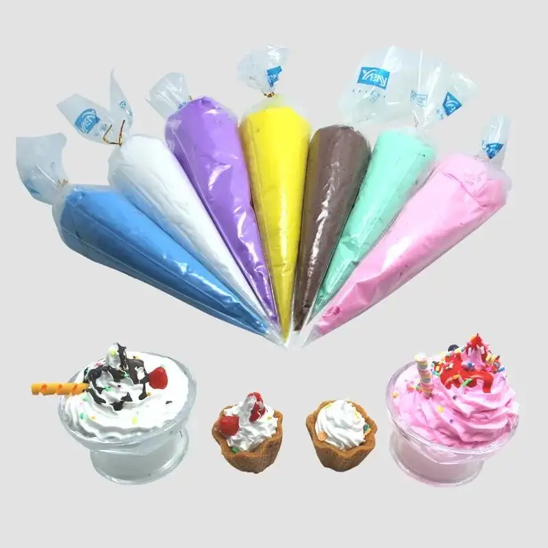 Popular Non Toxic DIY Ice cream clay for snow globe cup keychain