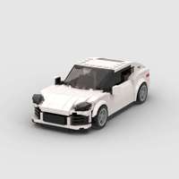 Compatible avec les petites pièces de voitures de course de luxe MOC, jouet de construction éducatif en plastique ABS pour enfants, à assembler soi-même