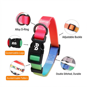 Collier pour chien en PVC imperméable, anti-odeur, facile à nettoyer, personnalisable, en sangle enduite de PVC, résistant à l'eau pour toutes les races. - Product Image 4