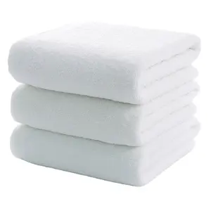 Luxury Soft Absorbent White Hotel Spa Bath Towel Set 100% Cotton