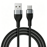 Câble de charge rapide USB vers Type C en silicone 1m 3A avec logo personnalisé pour Samsung Xiaomi iPhone 15 16 17