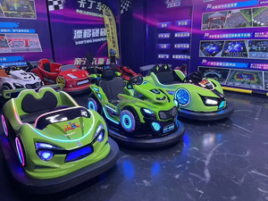 Vente en gros d'usine de voitures tamponneuses en plastique renforcé de fibre de verre 2 joueurs machine de jeu d'arcade alimentée par batterie voiture tamponneuse à vendre - Product Image 4