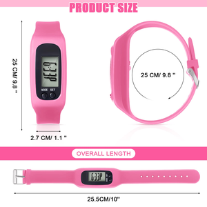 Reloj Inteligente de Silicona Personalizado con Podómetro para Caminar/Correr, Contador de Calorías y Contador de Pasos para Todas las Edades - Product Image 3