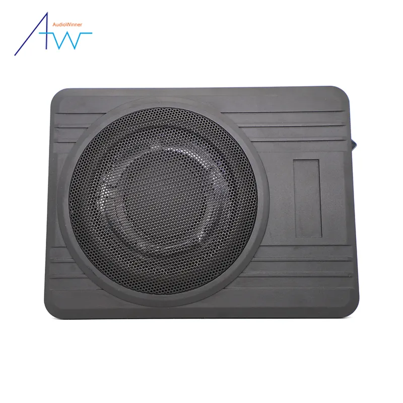 Design digitale professionale ad alte prestazioni audio 8 pollici power pro car slim sotto il sedile altoparlante subwoofer per auto attivo