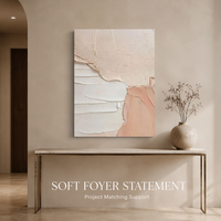Peinture à l'huile abstraite texturée sur toile, style crème française, grande taille, sans cadre, vente en gros, tableaux et décorations murales pour salon, personnalisable